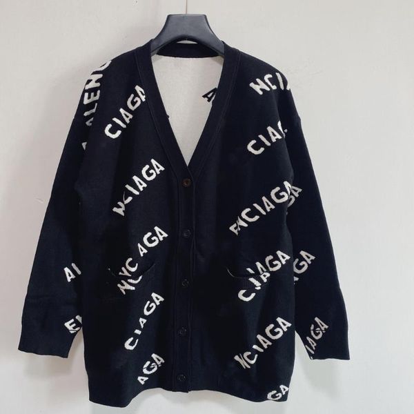 women's knits & tees full letter printed knitted women fashion trendy cardigan female sweater style, White
women's knits & tees full letter printed knitted women fashion trendy cardigan female sweater style, White