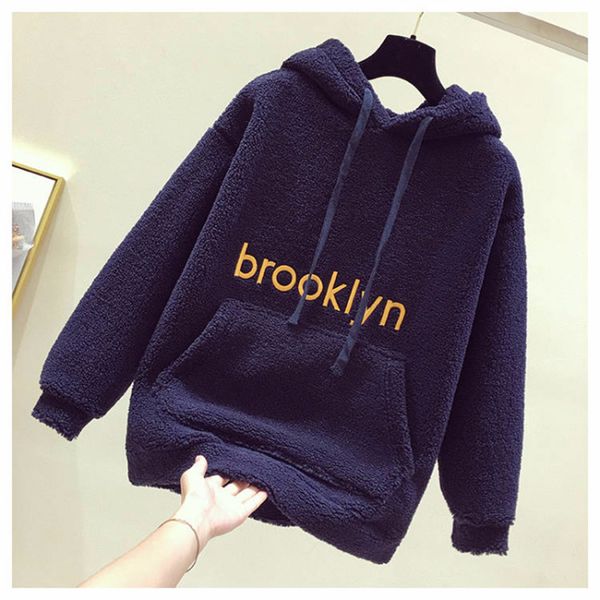 lamb stuffed female sweater velvet cumbersome winter new student all-match hooded coat jhb5, Black
lamb stuffed female sweater velvet cumbersome winter new student all-match hooded coat jhb5, Black