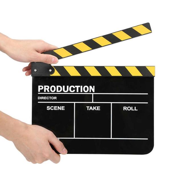 30x25cm acrylic clapperboard director professional movie film action clap p studio accessories
30x25cm acrylic clapperboard director professional movie film action clap p studio accessories