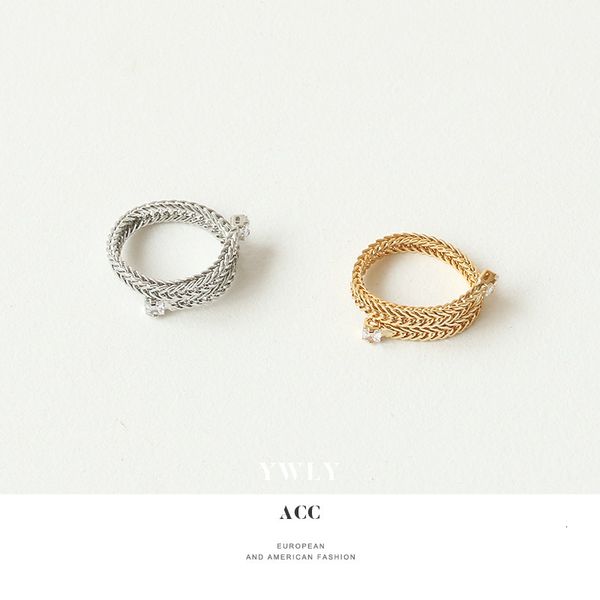 snake bone chain zircon ring women's simple korean fashion personality double ring ins net red design hand jewelry ywly, Silver
snake bone chain zircon ring women's simple korean fashion personality double ring ins net red design hand jewelry ywly, Silver