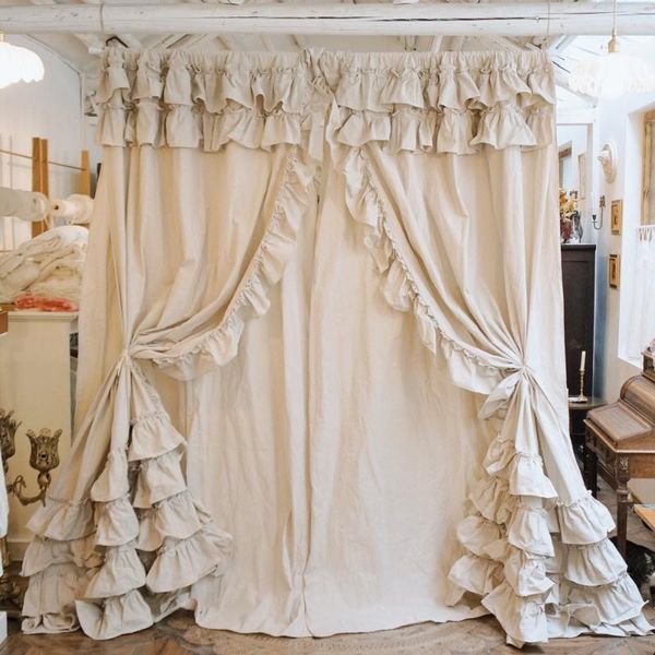 double layer cotton liinen blackout curtains for living room curtains rod pocket ruffles cake layer lace cortinas drapes
double layer cotton liinen blackout curtains for living room curtains rod pocket ruffles cake layer lace cortinas drapes
