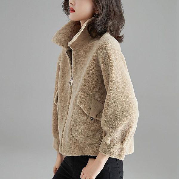 women winter casual sheep shearing fashionable women's zipper double-sided wool solid ladies genuine fur coat y75 42hd, Black
women winter casual sheep shearing fashionable women's zipper double-sided wool solid ladies genuine fur coat y75 42hd, Black