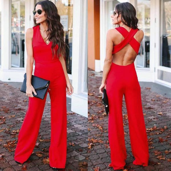 women's jumpsuits & rompers women v neck sleeveless summer red jumpsuit 2021 lady solid romper clubwear playsuit casual backless wide l, Black;white
women's jumpsuits & rompers women v neck sleeveless summer red jumpsuit 2021 lady solid romper clubwear playsuit casual backless wide l, Black;white