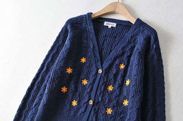 autumn 463tt 2020 lx new embroidery floret / knitted cardigan v-neck long sleeve coat luxury, White;black
autumn 463tt 2020 lx new embroidery floret / knitted cardigan v-neck long sleeve coat luxury, White;black