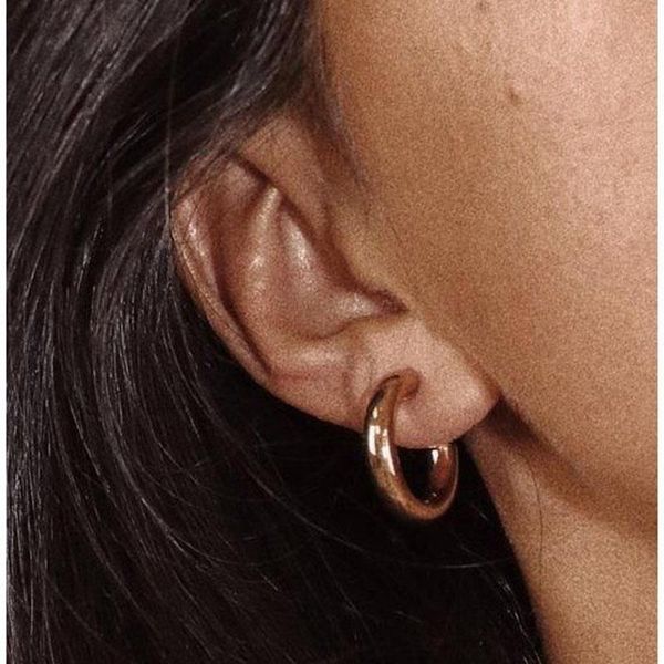 hoop & huggie small chunky thick earrings for women men stainless steel gold black simple korean punk, Golden;silver
hoop & huggie small chunky thick earrings for women men stainless steel gold black simple korean punk, Golden;silver