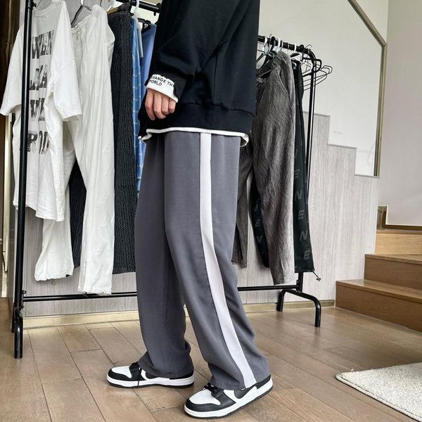 men's pants spring summer sweatpants fashion contrast casual men streetwear loose hip-hop wide-leg joggers track, Black
men's pants spring summer sweatpants fashion contrast casual men streetwear loose hip-hop wide-leg joggers track, Black