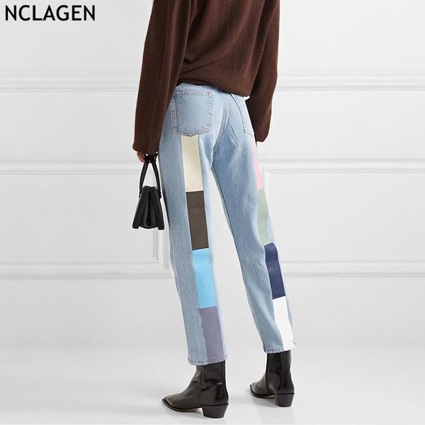 women's jeans nclagen women 2021 street fashion harajuku omighty denim pants aesthetic vintage contrast color print casual trousers, Blue
women's jeans nclagen women 2021 street fashion harajuku omighty denim pants aesthetic vintage contrast color print casual trousers, Blue