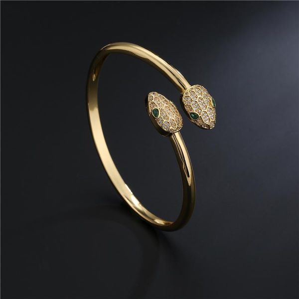 bangle 2021 fashion gold color copper cubic zircon opening cuff adjustable snake jewelry for women girls birthday gift, Black
bangle 2021 fashion gold color copper cubic zircon opening cuff adjustable snake jewelry for women girls birthday gift, Black