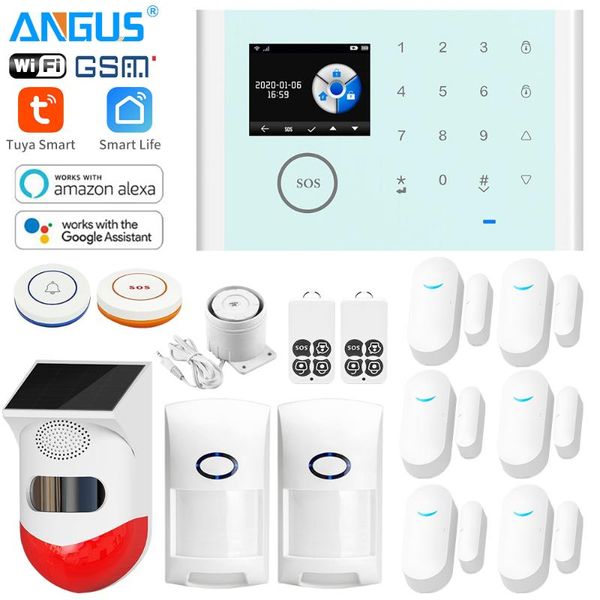 alarm systems home gsm security wifi siren system with remote control intercom door opening sensor
alarm systems home gsm security wifi siren system with remote control intercom door opening sensor