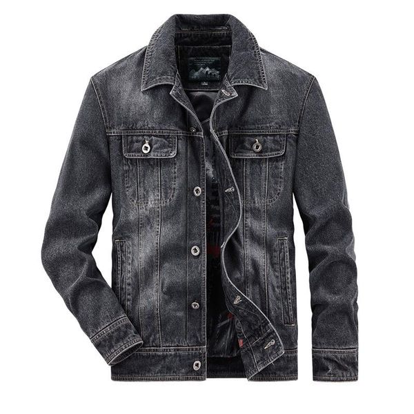 men's jackets plus size vintage denim jacket men casual slim fit multi-pockets mens cowboy cargo jeans coats jaqueta masculina m-6xl, Black;brown
men's jackets plus size vintage denim jacket men casual slim fit multi-pockets mens cowboy cargo jeans coats jaqueta masculina m-6xl, Black;brown