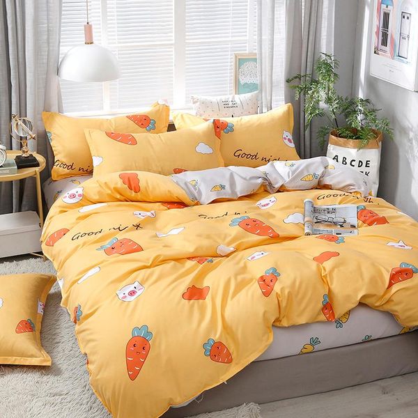 bedding sets kawaii cartoon carrot yellow comforter set cute luxury fashion king twin size bed linen duvet cover gifts
bedding sets kawaii cartoon carrot yellow comforter set cute luxury fashion king twin size bed linen duvet cover gifts