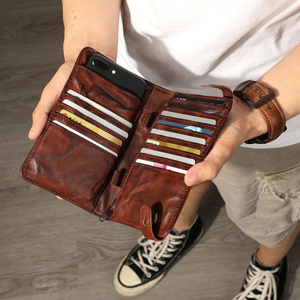 aetoo handmade men's long zipper wallet men's soft leather clutch bag vegetable tanned cowhide leather old retro clutch ba, Red;black
aetoo handmade men's long zipper wallet men's soft leather clutch bag vegetable tanned cowhide leather old retro clutch ba, Red;black