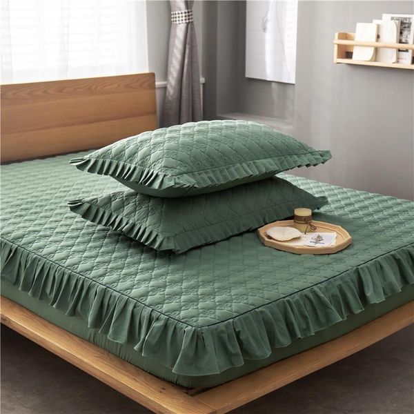 sheets & sets white bed cover solid color quilted with lace 1.5/1.8m queen size non-slip thick sheet washable full-wrapped mattress
sheets & sets white bed cover solid color quilted with lace 1.5/1.8m queen size non-slip thick sheet washable full-wrapped mattress