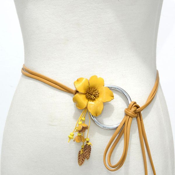 women's genuine cowhide belt new korean style thin waist with leather head and flower buckle thin waist chain, Black;brown
women's genuine cowhide belt new korean style thin waist with leather head and flower buckle thin waist chain, Black;brown