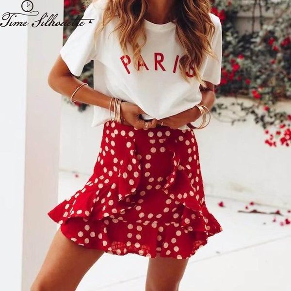 skirts red polka dot skirt summer mini 2021 high waist ruffle chiffon back zipper women streetwear vestidos m793, Black
skirts red polka dot skirt summer mini 2021 high waist ruffle chiffon back zipper women streetwear vestidos m793, Black