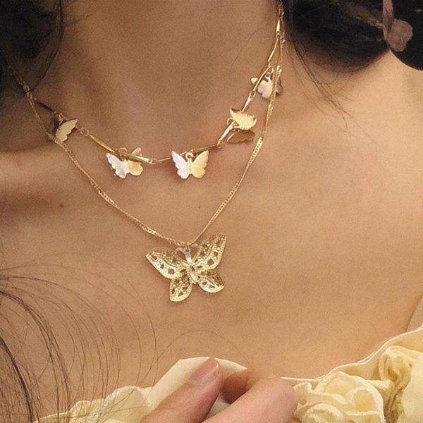 chains cosyoo 2021 vintage multilayer butterfly choker necklace fashion women golden color chain layered jewelry party gift, Silver
chains cosyoo 2021 vintage multilayer butterfly choker necklace fashion women golden color chain layered jewelry party gift, Silver