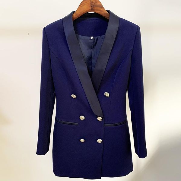 women's suits & blazers office ladies women jackets 2021 star style dress fashion lion buckles satin shawl collar suit clothes, White;black
women's suits & blazers office ladies women jackets 2021 star style dress fashion lion buckles satin shawl collar suit clothes, White;black