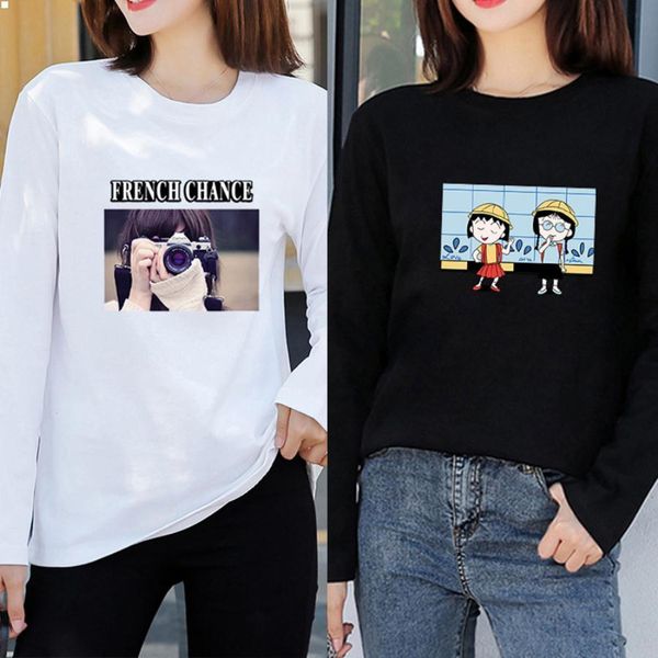 long sleeves designers t shirts cotton women clothing black crop femme tshirt white clothes classic camisas de hombre womens t-shirt dress
long sleeves designers t shirts cotton women clothing black crop femme tshirt white clothes classic camisas de hombre womens t-shirt dress