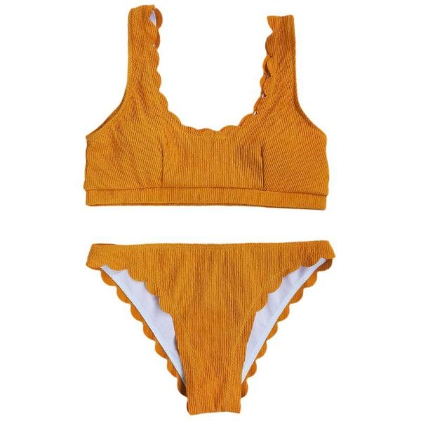 one-piece suits women two piece bikini set ribbed knit push up padded solid color swimsuit scalloped wavy edge low waist bathing suit
one-piece suits women two piece bikini set ribbed knit push up padded solid color swimsuit scalloped wavy edge low waist bathing suit