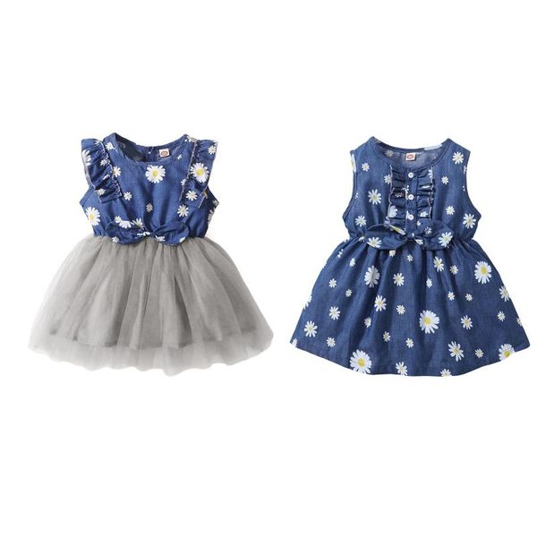 girl's dresses children daisy print denim dress with bow-knot kids girls sleeveless o-neck high waist sundress ruffles for 1-5t, Red;yellow
girl's dresses children daisy print denim dress with bow-knot kids girls sleeveless o-neck high waist sundress ruffles for 1-5t, Red;yellow