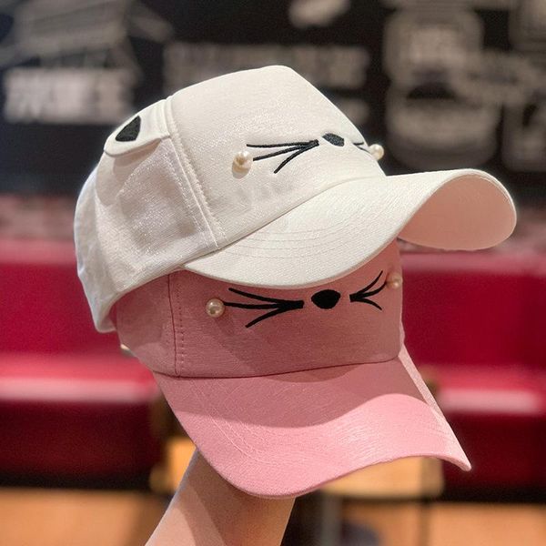 wide brim hats summer student cute cartoon cat baseball cap age-reducing soft and adorable korean style peaked holiday decoration sun hat, Blue;gray
wide brim hats summer student cute cartoon cat baseball cap age-reducing soft and adorable korean style peaked holiday decoration sun hat, Blue;gray