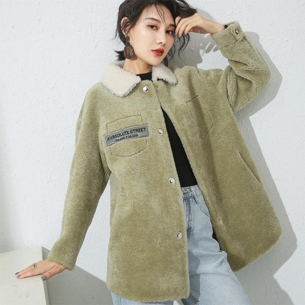 women real fur coat sheep shearing 100% wool jacket women korean fashion autumn winter coat clothes 2021 19035 yy1759, Black
women real fur coat sheep shearing 100% wool jacket women korean fashion autumn winter coat clothes 2021 19035 yy1759, Black