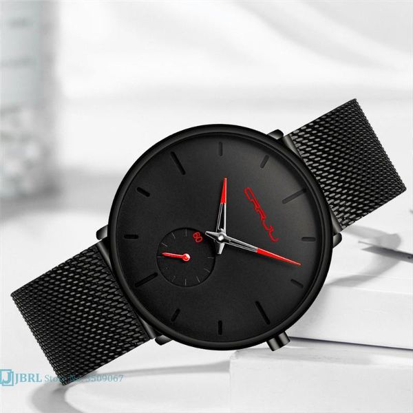 wristwatches crrju 2021 fashion sports mens watches waterproof simple ultra-thin watch men quartz clock relogio masculin, Slivery;brown
wristwatches crrju 2021 fashion sports mens watches waterproof simple ultra-thin watch men quartz clock relogio masculin, Slivery;brown