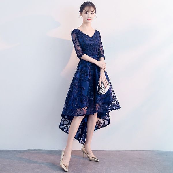 new 2021 blue color formal bridesmaid dresses half sleeves women elegant bride gown prom, Black
new 2021 blue color formal bridesmaid dresses half sleeves women elegant bride gown prom, Black