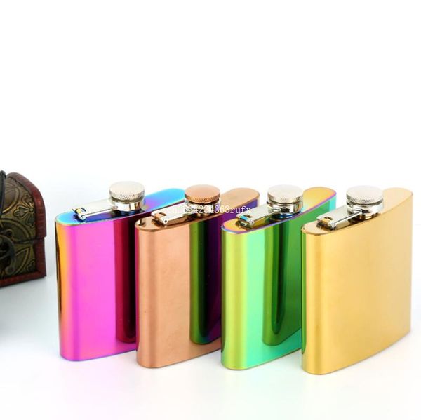 hip flasks 20pcs 6oz rainbow colored flask gold plated gradient color stainless steel screw cap whiskey wine bottle wholesale
hip flasks 20pcs 6oz rainbow colored flask gold plated gradient color stainless steel screw cap whiskey wine bottle wholesale