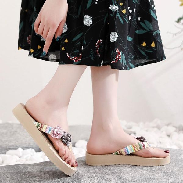 slippers 2021 women's summer home wear weave beach breathable sandals slipper flowers flip-flops flat shoes claquette femme, Black
slippers 2021 women's summer home wear weave beach breathable sandals slipper flowers flip-flops flat shoes claquette femme, Black