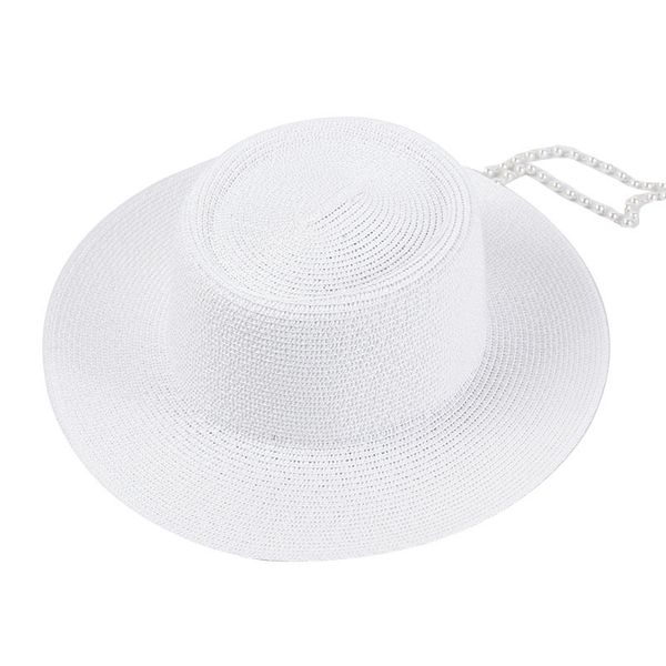 2021 new women summer hats sun hat panama straw fedoras with chain beach sunshade 2fop, Blue;gray
2021 new women summer hats sun hat panama straw fedoras with chain beach sunshade 2fop, Blue;gray
