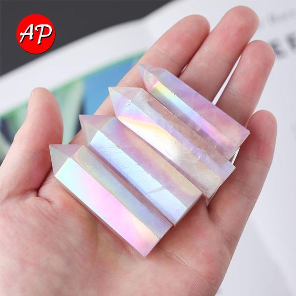 decorative objects & figurines 5-6cm natural crystal column electroplated rose quartz point therapeutic stone energy wand home decoration
decorative objects & figurines 5-6cm natural crystal column electroplated rose quartz point therapeutic stone energy wand home decoration