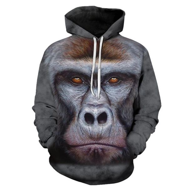 men's hoodies & sweatshirts trendy mens and womens 3d digital printing gorilla pattern hooded hoodie, Black
men's hoodies & sweatshirts trendy mens and womens 3d digital printing gorilla pattern hooded hoodie, Black