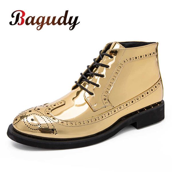 brand men dress fashion boots italian leather casual shoes comfortable ankle boots gold male shoes wedding ox shoes size 210619, Black
brand men dress fashion boots italian leather casual shoes comfortable ankle boots gold male shoes wedding ox shoes size 210619, Black