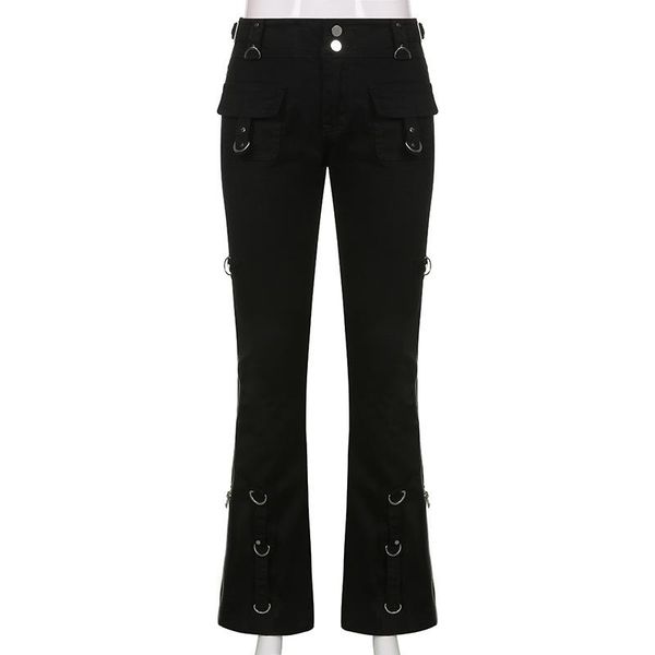 women's jeans 2021 autumn and winter street style black metal side zipper bootcut girl low-rise buttocks casual trousers, Blue
women's jeans 2021 autumn and winter street style black metal side zipper bootcut girl low-rise buttocks casual trousers, Blue
