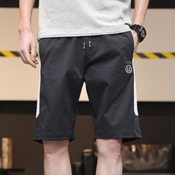 men's shorts summer men quick dyring drawstring mid rise pockets loose short pants, White;black
men's shorts summer men quick dyring drawstring mid rise pockets loose short pants, White;black
