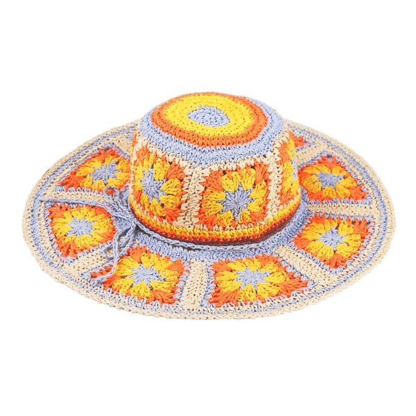 wide brim hats summer fashion colorful wholesale beach sun straw hat for women flower character accessory, Blue;gray
wide brim hats summer fashion colorful wholesale beach sun straw hat for women flower character accessory, Blue;gray