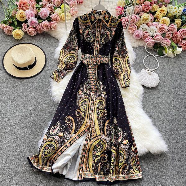 casual dresses printed style fashion retro spring autumn outwear outwea long secction hit color collect waist comfort dress, Black;gray
casual dresses printed style fashion retro spring autumn outwear outwea long secction hit color collect waist comfort dress, Black;gray