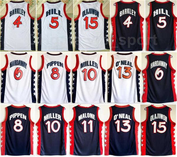 dream three 1996 us basketball jerseys 4 charles barkley penny 6 hardaway 15 hakeem olajuwon 8 scottie pippen grant hill reggie miller, Black
dream three 1996 us basketball jerseys 4 charles barkley penny 6 hardaway 15 hakeem olajuwon 8 scottie pippen grant hill reggie miller, Black