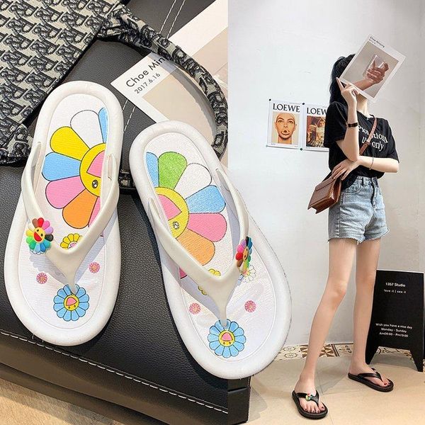 slippers flip-flops women's sandals chrysanthemum beach flat net red couple non-slip casual fashion match womens shoes women, Black
slippers flip-flops women's sandals chrysanthemum beach flat net red couple non-slip casual fashion match womens shoes women, Black