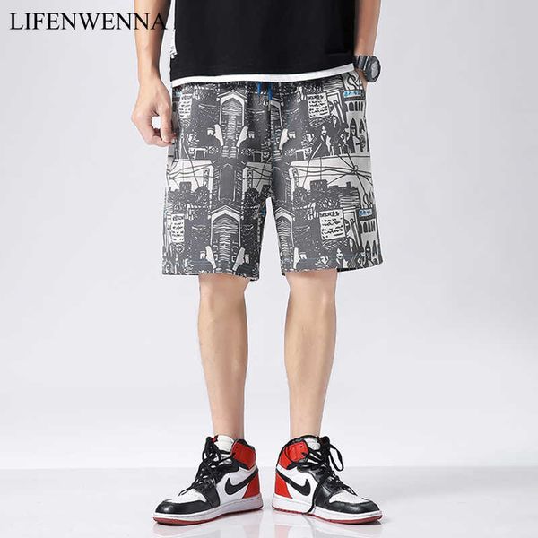 summer men's shorts fashion designer printed shorts mens casual elastic waist male loose short pants plus size m-5xl 210528, White;black
summer men's shorts fashion designer printed shorts mens casual elastic waist male loose short pants plus size m-5xl 210528, White;black