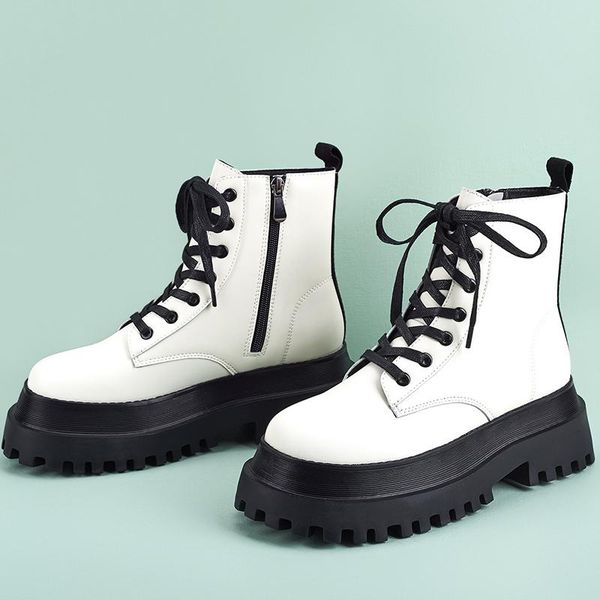 boots fashion 2021 korean style women low heels female lace up winter round toe platform shoes ladies ankle short, Black
boots fashion 2021 korean style women low heels female lace up winter round toe platform shoes ladies ankle short, Black