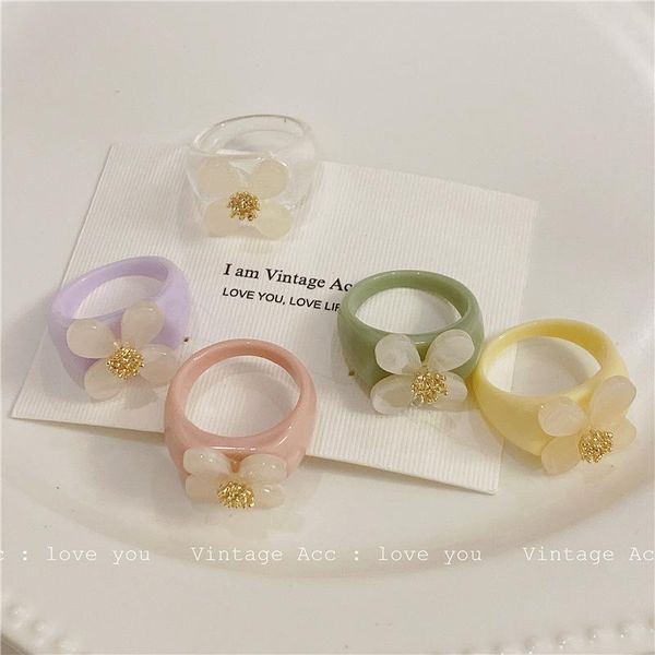 cluster rings resin ring colorful chunky retro candy color acrylic floral for women girls fashion personality index finger jewelry gifts, Golden;silver
cluster rings resin ring colorful chunky retro candy color acrylic floral for women girls fashion personality index finger jewelry gifts, Golden;silver