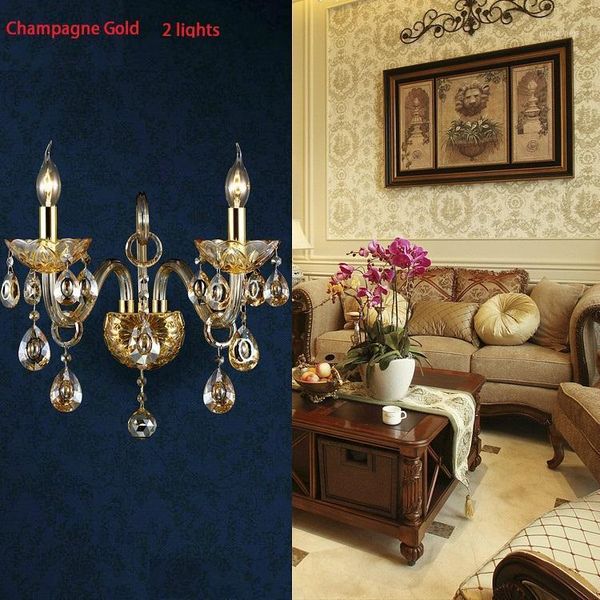 wall lamp luxury k9 crystals champagne gold/cognic silver crystal candle 1/2 lights lampshades beside bed room light1
wall lamp luxury k9 crystals champagne gold/cognic silver crystal candle 1/2 lights lampshades beside bed room light1