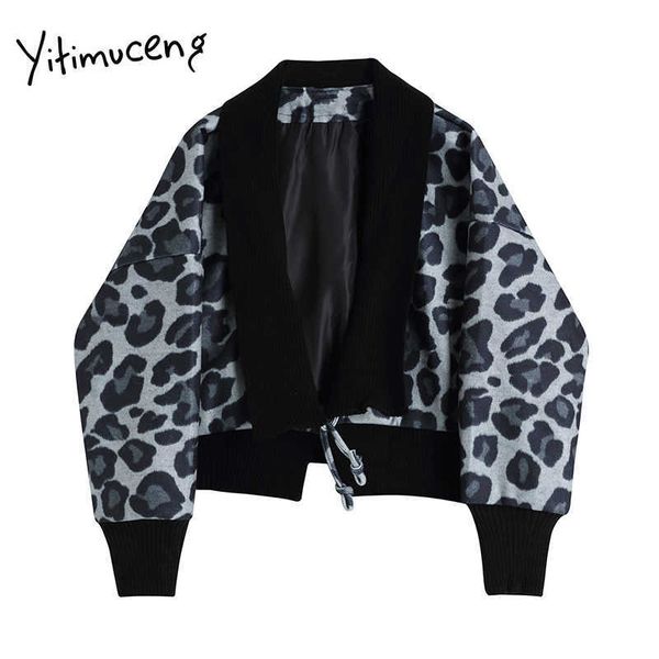 yitimuceng leopard jackets for women coat patchwork fall winter clothes korean oversized v-neck pockets spliced open stitch 210601, Black;brown
yitimuceng leopard jackets for women coat patchwork fall winter clothes korean oversized v-neck pockets spliced open stitch 210601, Black;brown