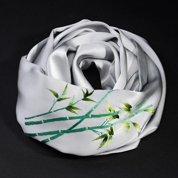 scarves phoenix to cloud small 100% mulberry silk satin female qiu dong season joker long 2021 scarf, Blue;gray
scarves phoenix to cloud small 100% mulberry silk satin female qiu dong season joker long 2021 scarf, Blue;gray