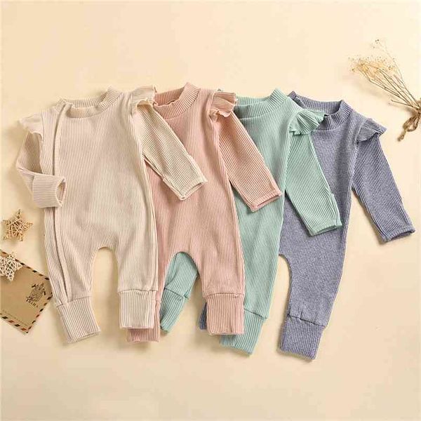 spring autumn toddler kids baby boys girls ruffles knitted long sleeve zipper romper jumpsuits one-pieces clothing 210826, Blue
spring autumn toddler kids baby boys girls ruffles knitted long sleeve zipper romper jumpsuits one-pieces clothing 210826, Blue