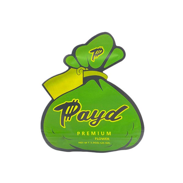 special shaped printed 3.5 gram empty mylar bags payd zipper smell proof edibles packaging bag
special shaped printed 3.5 gram empty mylar bags payd zipper smell proof edibles packaging bag