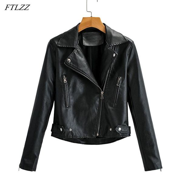 women's leather & faux ftlzz spring autumn women short jacket lady lapel moto bike pu coat back zipper design outwear waist retractable, Black
women's leather & faux ftlzz spring autumn women short jacket lady lapel moto bike pu coat back zipper design outwear waist retractable, Black