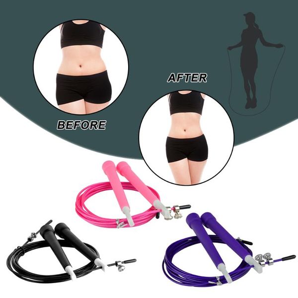 jump ropes adjustable skipping rope speed cardio cable boxing gym exercise fitness 2 bearings anti-distortion sports accessories
jump ropes adjustable skipping rope speed cardio cable boxing gym exercise fitness 2 bearings anti-distortion sports accessories